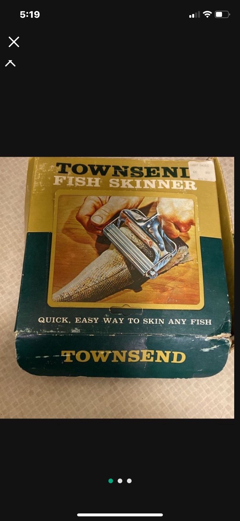 Vintage Townsend Fish Skinner