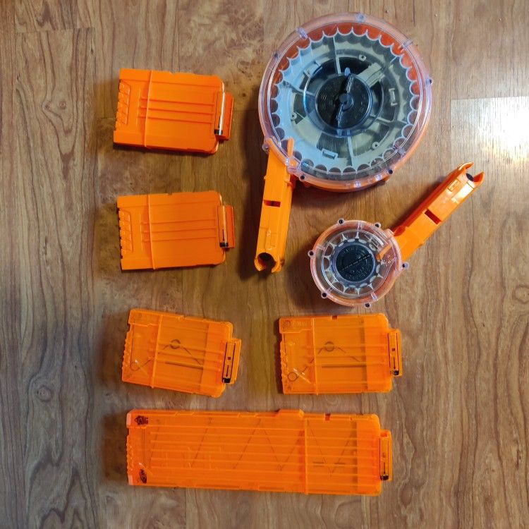 Nerf Magazines And Drums 