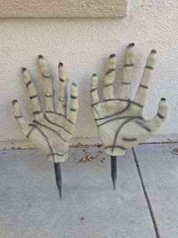 Halloween Zombie Hand Yard Stakes, Set of 2