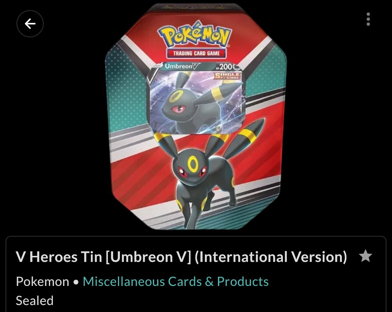 V Heroes Tin (Umbreon)