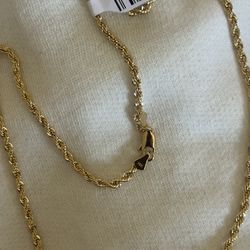 14k Gold Plated Rope Chain