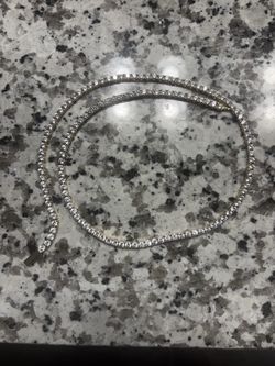 24 inch gold plated tennis chain
