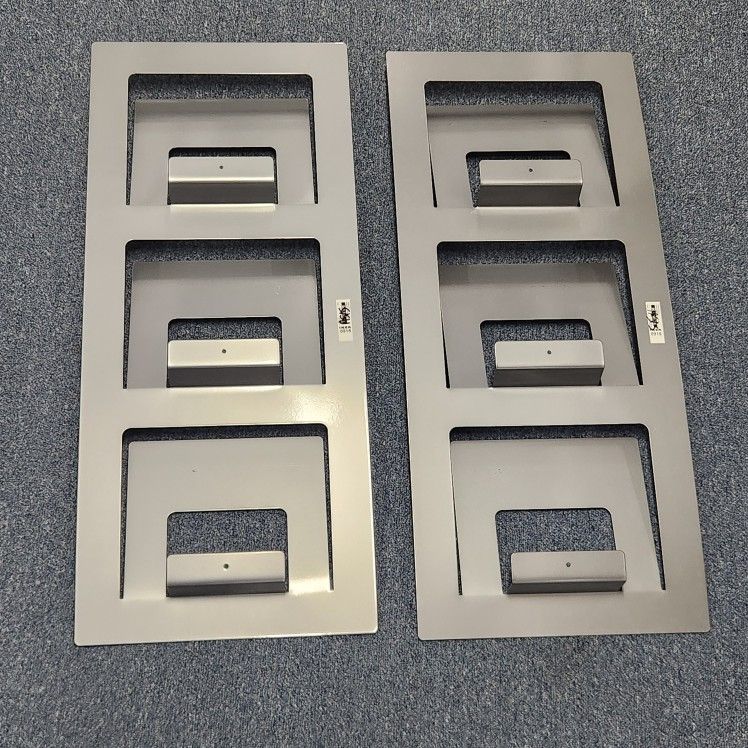 IKEA SPONTAN - Grey Modern Metal Wall Mount Magazine Newspaper Rack 201.181.74