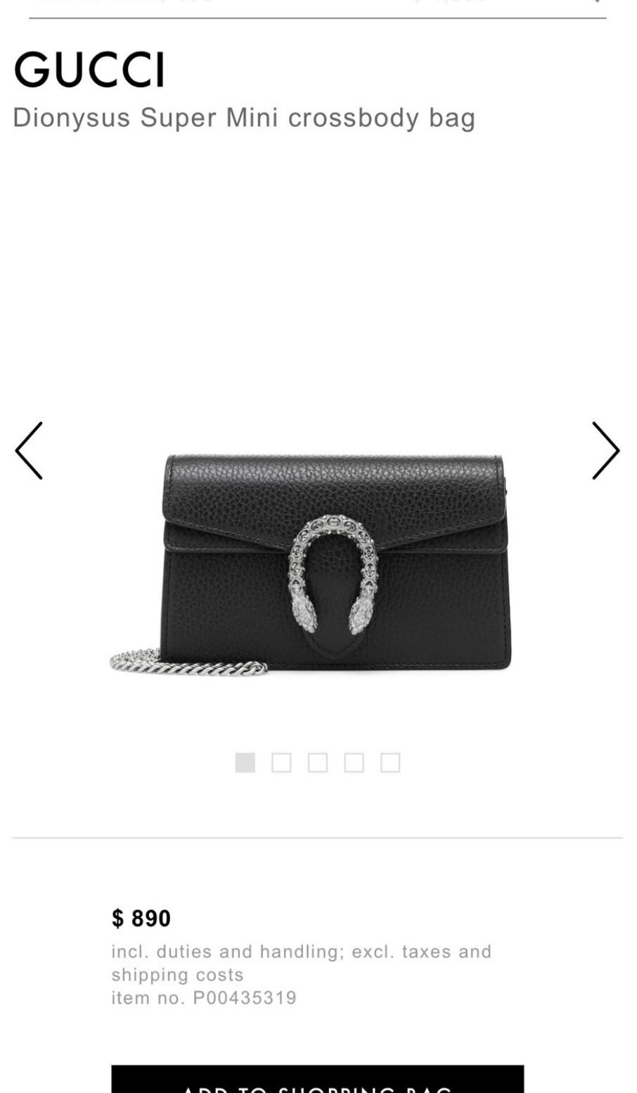 Gucci Dionysus Super Mini