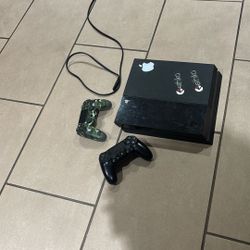 PS4 With 2 Controllers & Power Cord