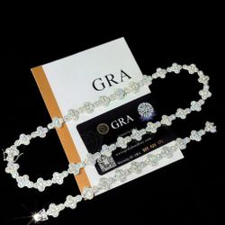 Moissanite diamond cross chain and bracelet