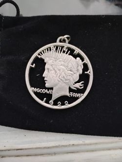 1922 Peace Dollar Pendant 