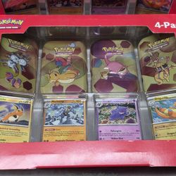 Pokemon 151 4 Pack Mini Tins