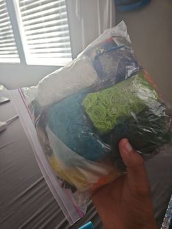 Rainbow Loom Full Bag Of Some Clips Mostly Ruberbands