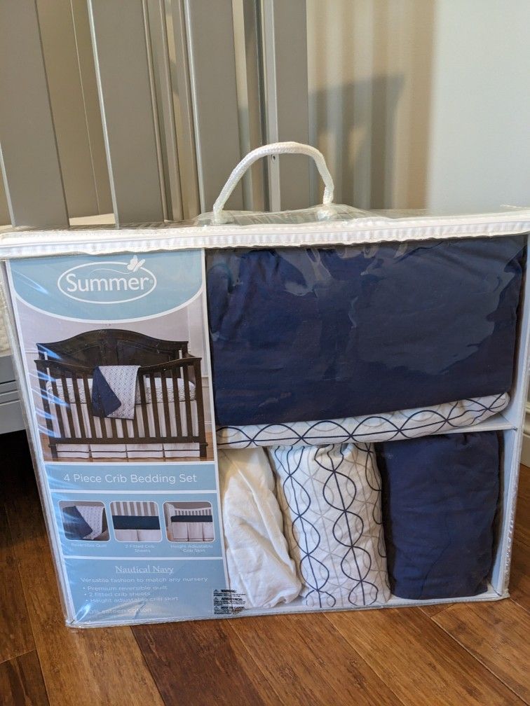 Summer 4piece Crib Bedding Set 