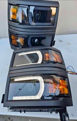 14-15 Chevy Silverado 1500 Headlights Faros Calaveras Micas