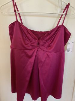 Spaghetti strap, key hole top. New, with tags