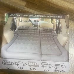 SAYGOGO SUV Air Mattress Camping Bed Cushion Pillow - Inflatable Thickened Car