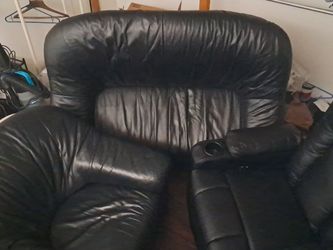 Black sofa set