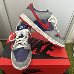 Nike Dunk Low "Samba" (Hyper Blue/Silver) - Men's Size 9