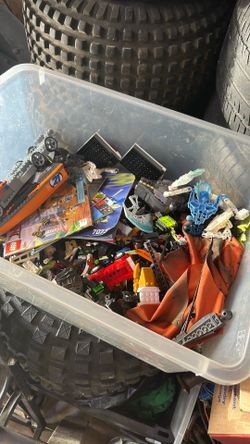 entire bin of lego