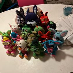 Bundle Of Five Nights At Freddys Plushies 