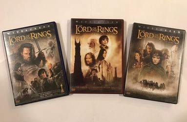The lords of the rings 3 dvds like new