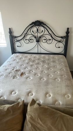 Black Wrought Iron Bed Frame king size bed