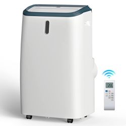 COWSAR 14000 BTU Portable Air Conditioner 4-IN-1 Portable AC Air Conditioner Cooling Up to 500sq.ft Portable AC Unit <53dB Room Air Conditioner