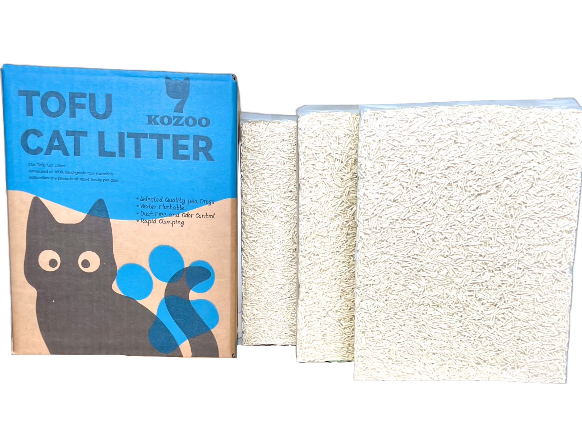 Best Pure Tofu Cat Litter,3bags,16.8lbs/box