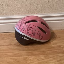 Lazer Toddler Girl Kids Helmet Kitty One With Cat Design. Size 46-52 cm