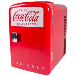 Coca-Cola Koolatron Retro Mini Fridge 6 Can Capacity Clean Inside Out Red 110V