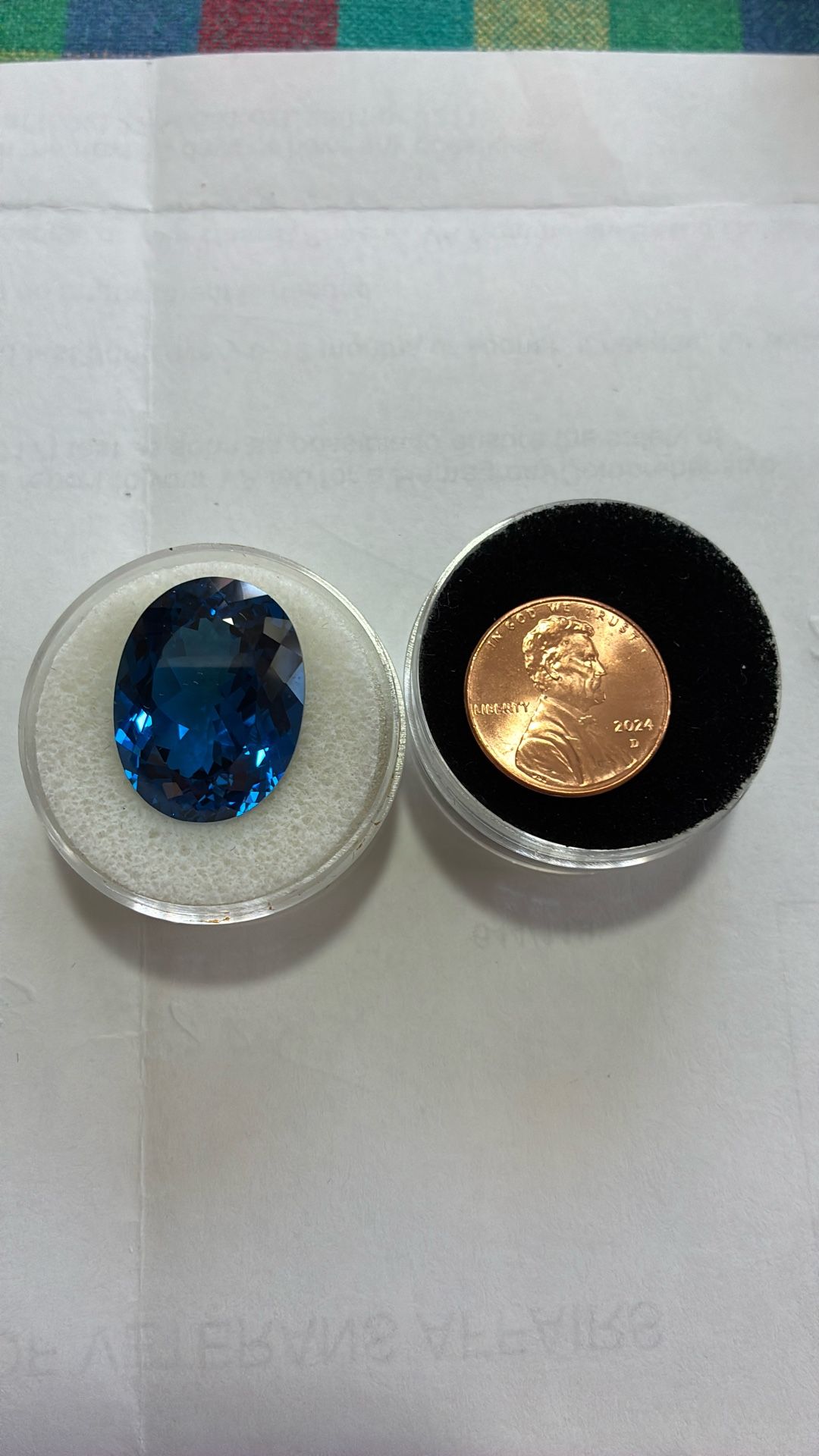 31.64 Carat SWISS BLUE TOPAZ. OVAL CUT