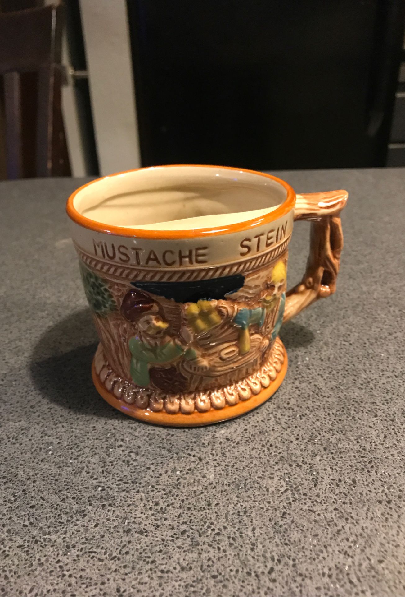 4 inches tall mustache cup
