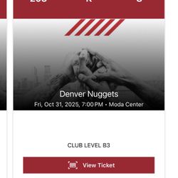 (NOT FREE) Blazers V Nuggets In Season Tournament Tickets