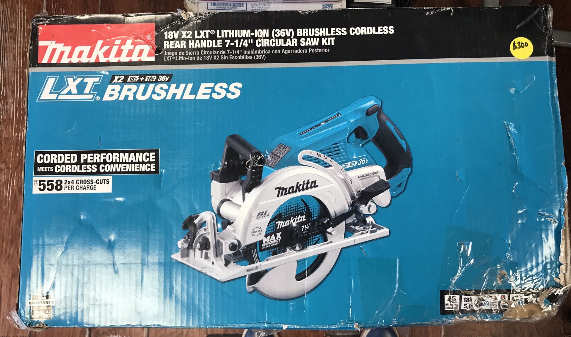 Makita Brushless Cordless Rear Handle 7 1/4” Circular Saw Kit
