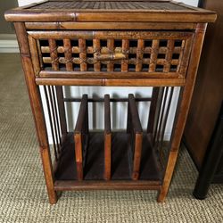 End Table Book Shelf With Drawer 