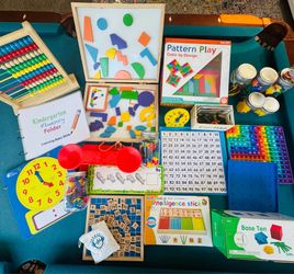 Preschool & Kindergarten Learning Bundle – Math Manipulatives, Counting Bears, Pattern Blocks & More