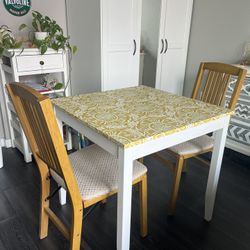 Square Table And 2 Chairs
