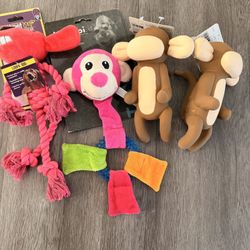 4 New Dog Toys 