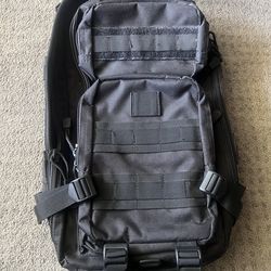 Military Tactical Black Backpack