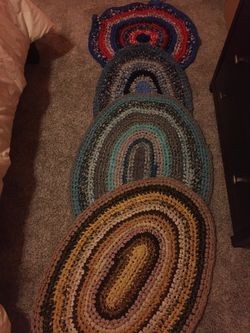 Crocheted rugs