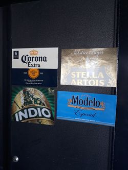 Beer Fridge magnets.