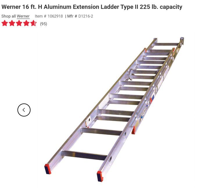 16ft Werner Aluminum Ladder 