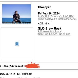 Shwayze - Tonight 02/16/2024