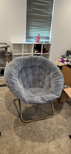 Grey Saucer Chair