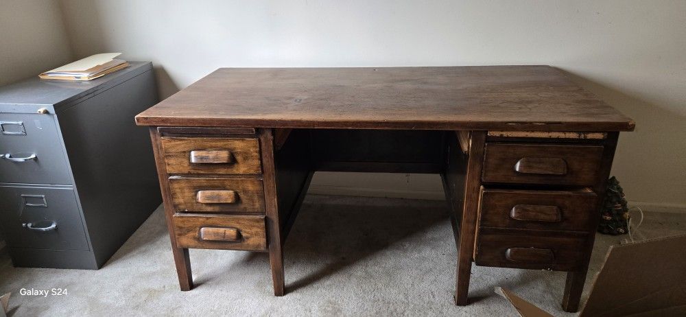 Solid Oak Desk