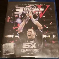 2016 New England Patriots 3 Games to Glory V 5X Champions Blu-ray