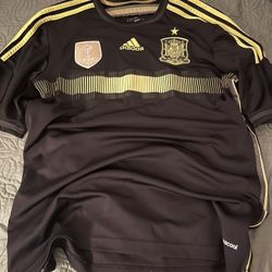 2013 Spain  Jersey black lime green