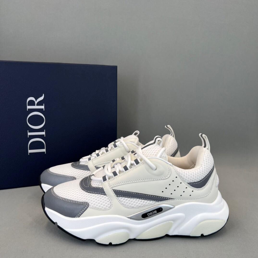 Christian Dior - B22 Sneaker in White Technical Mesh - White - 39 US 9 NEW