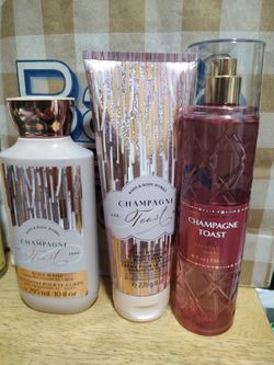 Bath & body works champagne toast 3pcs $25