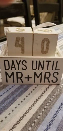 Wedding/ Days till Wedding