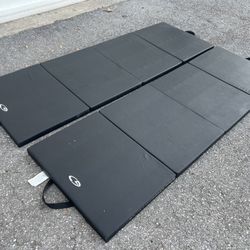 $20 each! Two 4-Panel Gymnastics Tumble Pad All Purpose Fitness Exercise Mat! Each Panel 24x18x1.5in