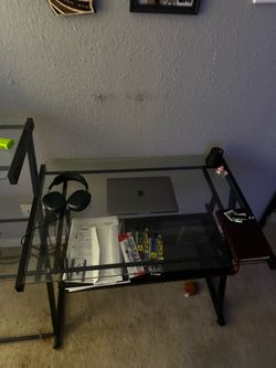 Glass desk