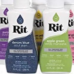 Brand New Bottles Of RIT All Purpose Dyes Almost Any Color You Desire